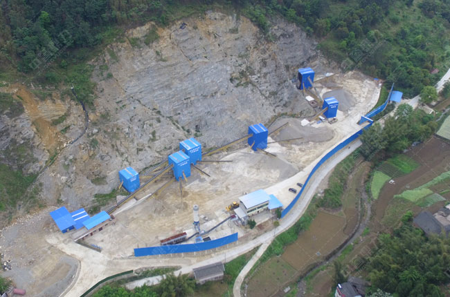 四川宜賓和順建材年產(chǎn)500萬噸碎石制砂生產(chǎn)線
