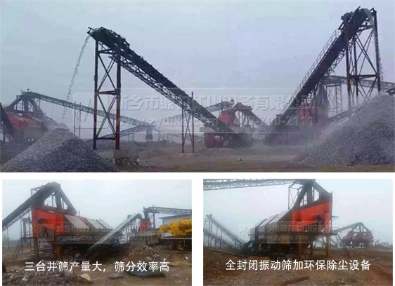 石料生產(chǎn)線中的振動(dòng)篩