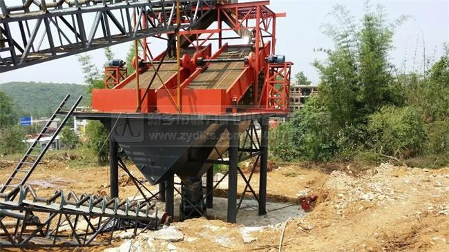 貴州貴陽(yáng)石料生產(chǎn)線現(xiàn)場(chǎng)