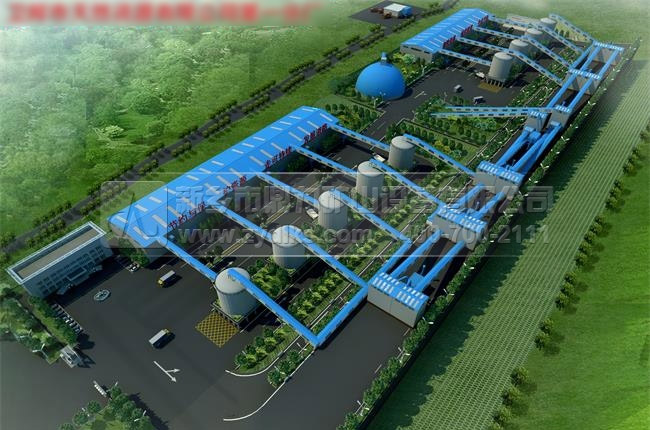 環(huán)保石料破碎生產線效果圖