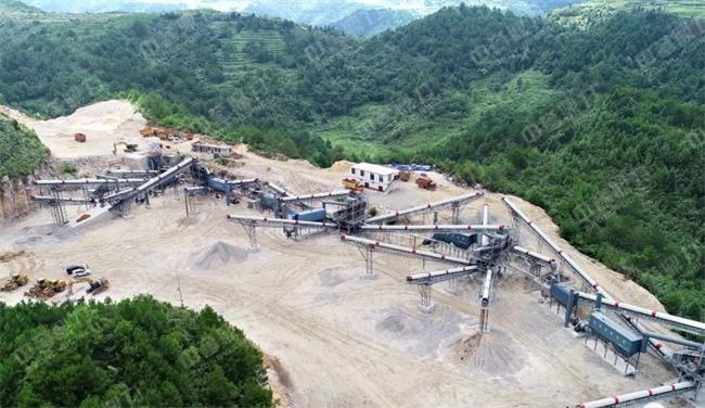 砂石生產(chǎn)線鳥瞰圖